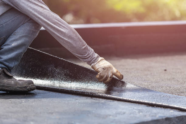 Professional Foundation Crack Repair technician working in Amlin, OH